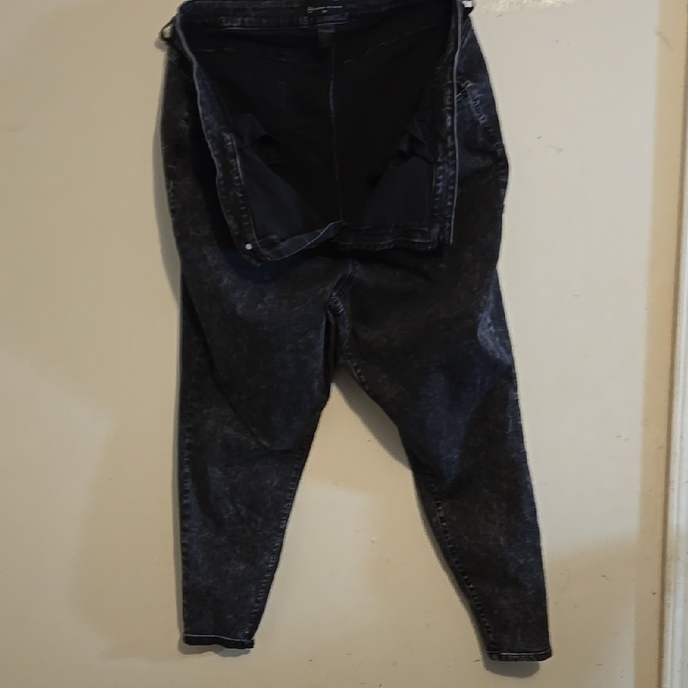 Black Acid Wash Jeans